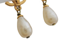 画像をギャラリービューアに読み込む, - CHANEL シャネル ヴィンテージ ココマーク スウィングパール イヤリング A05096 95P