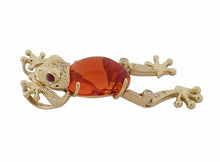 画像をギャラリービューアに読み込む, - ペンダントトップ 蛙 K18YG ファイヤーオパール4.76 ダイヤ0.10 ルビー0.08