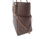 画像をギャラリービューアに読み込む, - MICHAEL KORS マイケルコース VOYAGER PVC EW SIG ボイジャー MKシグネチャー Tote Bag PCポケット付 トートバッグ 30T8GV6T4B