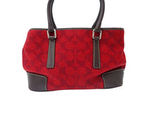 画像をギャラリービューアに読み込む, COACH コーチ Signature Wool Tote Bag シグネチャー ウール トートバッグ 7723