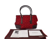 画像をギャラリービューアに読み込む, COACH コーチ Signature Wool Tote Bag シグネチャー ウール トートバッグ 7723