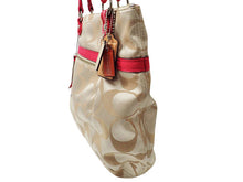 画像をギャラリービューアに読み込む, COACH コーチ Poppy Signature Satin Glam Tote Bag ポピー シグネチャー サテングラム トートバッグ 18988