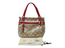 画像をギャラリービューアに読み込む, COACH コーチ Poppy Signature Satin Glam Tote Bag ポピー シグネチャー サテングラム トートバッグ 18988