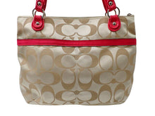 画像をギャラリービューアに読み込む, COACH コーチ Poppy Signature Satin Glam Tote Bag ポピー シグネチャー サテングラム トートバッグ 18988