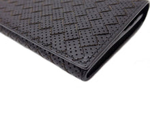 画像をギャラリービューアに読み込む, - BOTTEGA VENETA ボッテガ・ヴェネタ Nero Intrecciato VN ネロ イントレチャートVN Continental Wallet Perforated Leather コンチネンタル ウォレット パンチングレザー 156819