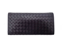 画像をギャラリービューアに読み込む, - BOTTEGA VENETA ボッテガ・ヴェネタ Nero Intrecciato VN ネロ イントレチャートVN Continental Wallet Perforated Leather コンチネンタル ウォレット パンチングレザー 156819
