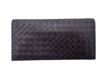 画像をギャラリービューアに読み込む, - BOTTEGA VENETA ボッテガ・ヴェネタ Nero Intrecciato VN ネロ イントレチャートVN Continental Wallet Perforated Leather コンチネンタル ウォレット パンチングレザー 156819