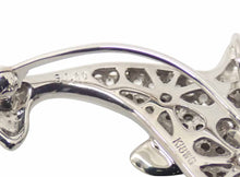 画像をギャラリービューアに読み込む, - ブローチ イルカ K18WG/K14WG サファイヤ 1.00