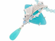 画像をギャラリービューアに読み込む, 藤平 卓 TAKASHI FUJIHIRA ネックレス Pt900/K18WG/シルバー カルセドニー25.66 4.64 ブルートパーズ アパタイト レインボームーンストーン