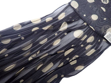 画像をギャラリービューアに読み込む, - シャネル CHANEL COCO Mark ココマーク Sheer dot シアー ドット Pleat プリーツ silk scarf tie シルク スカーフ タイ