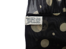 画像をギャラリービューアに読み込む, - シャネル CHANEL COCO Mark ココマーク Sheer dot シアー ドット Pleat プリーツ silk scarf tie シルク スカーフ タイ