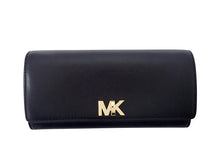 画像をギャラリービューアに読み込む, - MICHAEL KORS マイケルコース Mott Large Leather Wallet モット ラージ レザー ウォレット ロゴクリップ フラップ 長財布 32T7GOXE3L