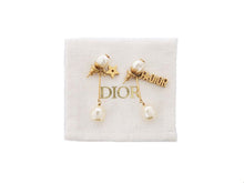 画像をギャラリービューアに読み込む, - DIOR ディオール J'ADIOR ジャディオール Resin Pearls レジンパール Name Logo ネームロゴ Star 星 pierce ピアス