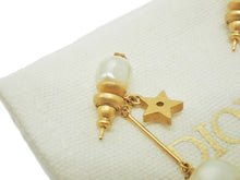 画像をギャラリービューアに読み込む, - DIOR ディオール J'ADIOR ジャディオール Resin Pearls レジンパール Name Logo ネームロゴ Star 星 pierce ピアス