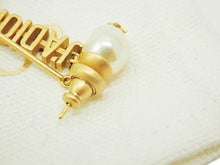 画像をギャラリービューアに読み込む, - DIOR ディオール J'ADIOR ジャディオール Resin Pearls レジンパール Name Logo ネームロゴ Star 星 pierce ピアス