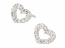 画像をギャラリービューアに読み込む, - ポンテ・ヴェキオ ピアス ハート K18WG ダイヤ0.07/0.07