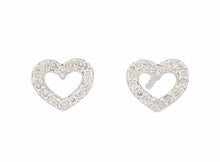 画像をギャラリービューアに読み込む, - ポンテ・ヴェキオ ピアス ハート K18WG ダイヤ0.07/0.07
