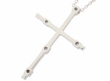 画像をギャラリービューアに読み込む, - DAMIANI ダミアーニ ノッテ ディ サン ロレンツォ クロス ネックレス K18WG ダイヤ