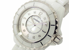 画像をギャラリービューアに読み込む, - シャネル J12 H2422 シェル 8Pダイヤ 33mm
