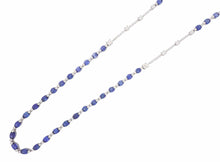 画像をギャラリービューアに読み込む, - ネックレス K18WG サファイヤ26.38 ダイヤ2.38