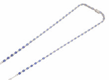 画像をギャラリービューアに読み込む, - ネックレス K18WG サファイヤ26.38 ダイヤ2.38