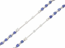 画像をギャラリービューアに読み込む, - ネックレス K18WG サファイヤ26.38 ダイヤ2.38