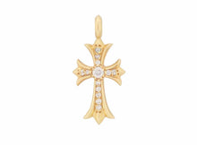 画像をギャラリービューアに読み込む, - クロムハーツ ペンダントトップ タイニークロスファット パヴェダイヤ 22K