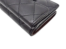 画像をギャラリービューアに読み込む, - CHANEL シャネル CLASSIC SMALL FLAP WALLET クラシック スモール フラップ ウォレット Wホック三つ折り財布 AP0230