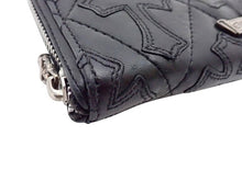 画像をギャラリービューアに読み込む, - CHROME HEARTS クロムハーツ REC F ZIP WALLET CEMETERY QUILTED CROSS PATCHES REC F ジップ セメタリー キルテッド クロスパッチ ラウンドファスナー長財布