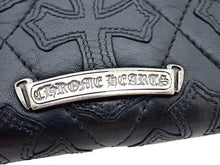 画像をギャラリービューアに読み込む, - CHROME HEARTS クロムハーツ REC F ZIP WALLET CEMETERY QUILTED CROSS PATCHES REC F ジップ セメタリー キルテッド クロスパッチ ラウンドファスナー長財布