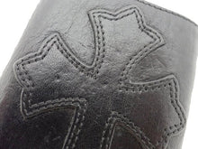 画像をギャラリービューアに読み込む, - CHROME HEARTS クロムハーツ Trifold Wallet Cemetery Cross Patche 3フォールド ウォレット セメタリー クロスパッチ 三つ折り コンパクト財布