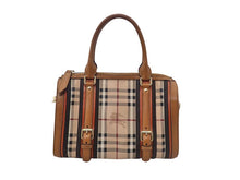 画像をギャラリービューアに読み込む, - BURBERRY バーバリー Shadow Horse シャドーホース Check Bowling Bag チェック ボウリングバッグ Boston Bag ボストンバッグ