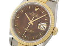 画像をギャラリービューアに読み込む, ロレックス デイトジャスト 16233 ウォールナット SS/YG