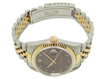 画像をギャラリービューアに読み込む, ロレックス デイトジャスト 16233 ウォールナット SS/YG