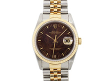 画像をギャラリービューアに読み込む, ロレックス デイトジャスト 16233 ウォールナット SS/YG