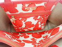 画像をギャラリービューアに読み込む, - TORY BURCH トリーバーチ KERRINGTON ケリントン Red Leaf pattern レッドリーフ柄 Tote Bag トートバッグ