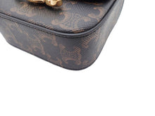 画像をギャラリービューアに読み込む, CELINE セリーヌ MINI CLAUDE IN TRIOMPHE CANVAS AND CALFSKIN ミニ クロード トリオンフキャンバス&カーフスキン Shoulder Bag ショルダーバッグ 10I512DQB.04LU