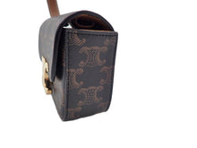 画像をギャラリービューアに読み込む, CELINE セリーヌ MINI CLAUDE IN TRIOMPHE CANVAS AND CALFSKIN ミニ クロード トリオンフキャンバス&カーフスキン Shoulder Bag ショルダーバッグ 10I512DQB.04LU