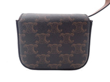 画像をギャラリービューアに読み込む, CELINE セリーヌ MINI CLAUDE IN TRIOMPHE CANVAS AND CALFSKIN ミニ クロード トリオンフキャンバス&カーフスキン Shoulder Bag ショルダーバッグ 10I512DQB.04LU