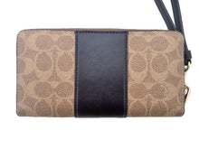 画像をギャラリービューアに読み込む, COACH コーチ Long Zip Around Wallet Signature Canvas Stripe ロング ジップ アラウンド ウォレット・シグネチャー キャンバス・ストライプ CW947