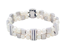 画像をギャラリービューアに読み込む, ブレスレット K18WG パール ダイヤ