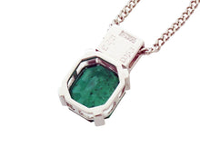 画像をギャラリービューアに読み込む, ネックレス Pt900/850 エメラルド2.73 ダイヤ0.53