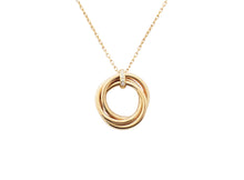 画像をギャラリービューアに読み込む, カルティエ トリニティ ネックレス B3044700 2009年 クリスマス限定 K18PG 5Pダイヤ