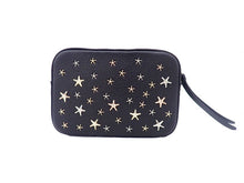 画像をギャラリービューアに読み込む, - JIMMY CHOO ジミーチュウ LULLABY ララバイ Metal Mix Star Studded メタル ミックス スタースタッズ付き Pochette Shoulder Bag ポシェット ショルダーバッグ