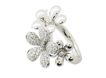 画像をギャラリービューアに読み込む, ポンテ・ヴェキオ リング フラワー K18WG ダイヤ0.41 #10.5