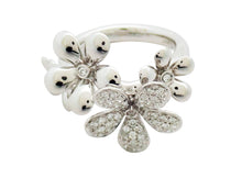 画像をギャラリービューアに読み込む, ポンテ・ヴェキオ リング フラワー K18WG ダイヤ0.41 #10.5