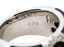 画像をギャラリービューアに読み込む, ポンテ・ヴェキオ リング ハート K18WG オニキス ダイヤ0.21 #12