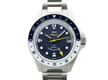 画像をギャラリービューアに読み込む, - YEMA イエマ ネイビーグラフマリーンナショナルGMT YNAV23MN-AMS