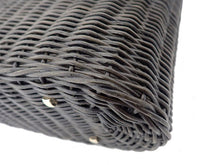 画像をギャラリービューアに読み込む, Salvatore Ferragamo サルヴァトーレ フェラガモ GANCINO ガンチーニ Rattan Basket Bag ラタン カゴバッグ DV-21