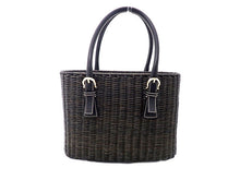 画像をギャラリービューアに読み込む, Salvatore Ferragamo サルヴァトーレ フェラガモ GANCINO ガンチーニ Rattan Basket Bag ラタン カゴバッグ DV-21